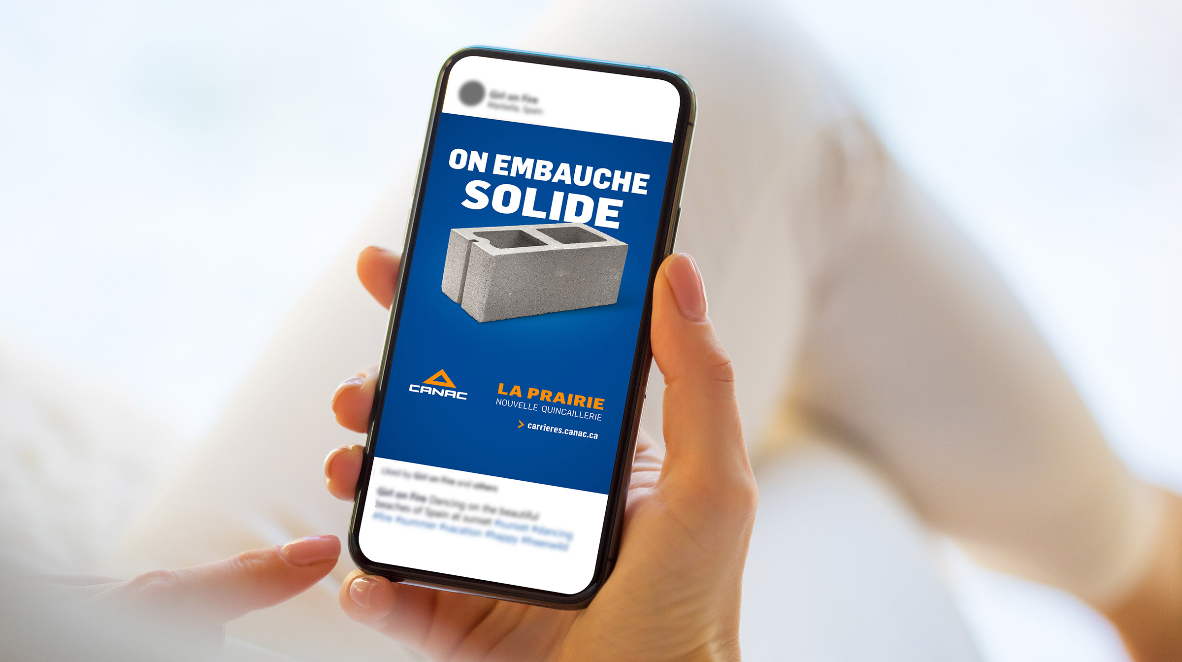 Campagne de recrutement pour Canac à La Prairie